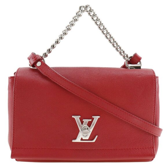 LOUIS VUITTON Rock Me BB Shoulder Bag M51202 2WAY Ruby Red Calfskin Women - Picture 1 of 13